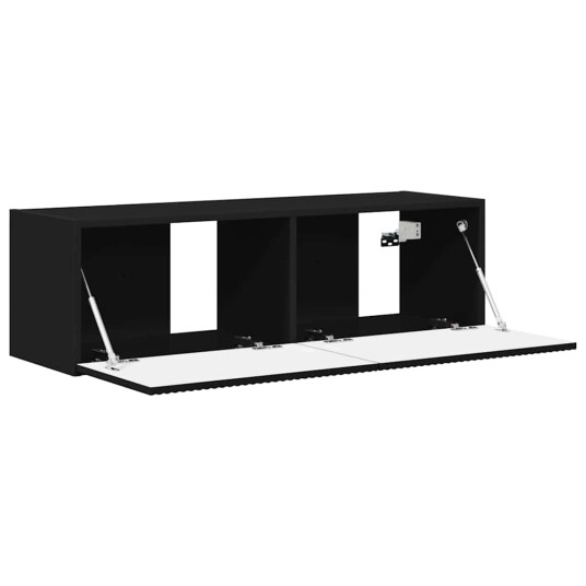 TV Veggskap Veggmontert Svart 60 x 31 x 29.5 cm Konstruert tre