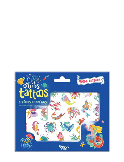 Auzou Little Tattoos - Mermaids And Oceans - Multi/patterned - ONE SIZE