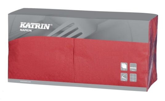 Serviet Fasana 33X33 Cm 3-Lag Rød,4 Pk X 250 Stk