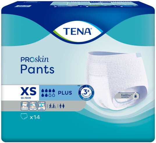 Tena Pants Plus X-Small 14 stk.