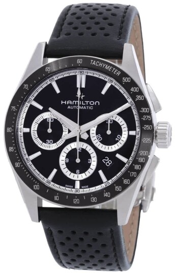 Hamilton Herreklokke H36606730 Jazzmaster Performer Sort/Lær Ø42 mm
