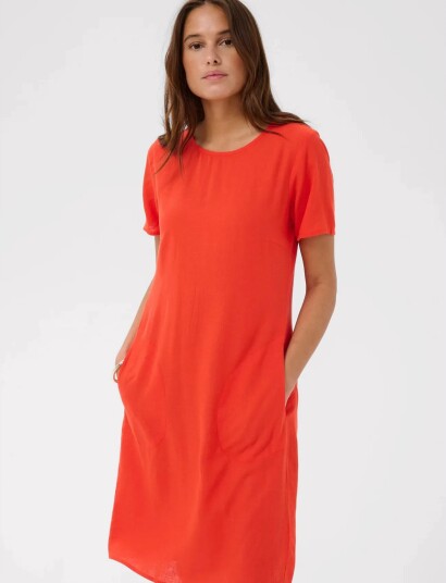 Kaffe Kamilia Dress Red 34