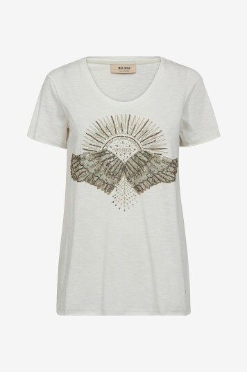 MOS MOSH - Topp mmNadine O-ss Deco Tee - Grønn