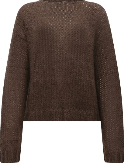 My Essential Wardrobe Mwnima Knit Pullover   DARK BROWN   S
