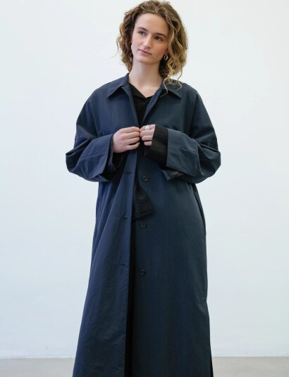 A Part Of The Art Lyric Trench Coat Black XL