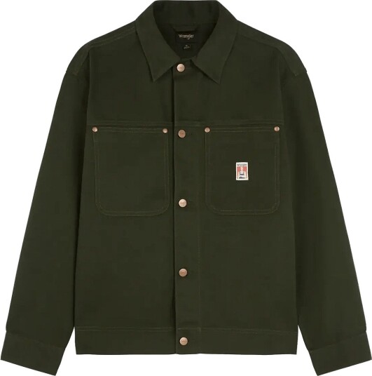Wrangler Ls Overshirt Khaki green L Wrangler Ls Overshirt Khaki green L