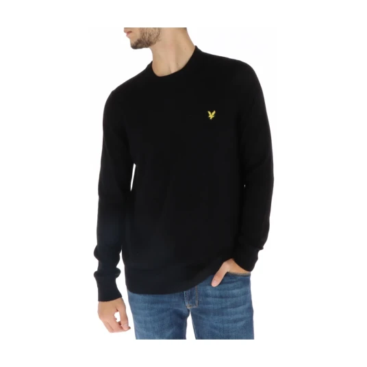 Lyle & Scott Herre Strikkevarer Svart M