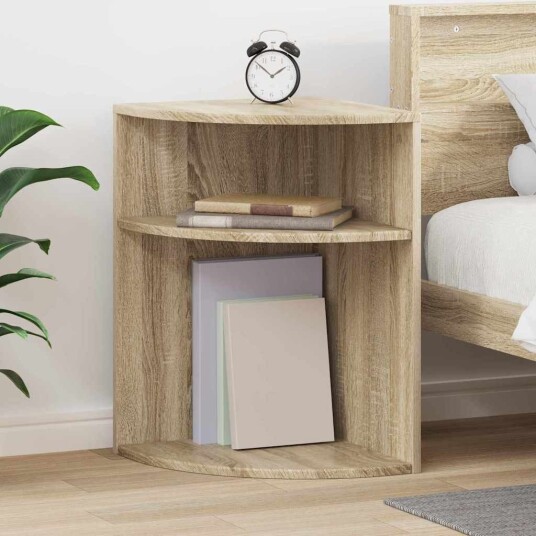 vidaXL Avlastningsbord Sonoma eik 39,7 x 39,7 x 60 cm Konstruert tre