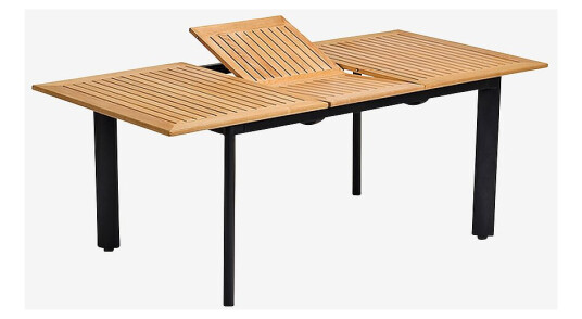 HillerstorpNYDALA bord 96x150/200 cmSvartSpisebordFra Homeroom