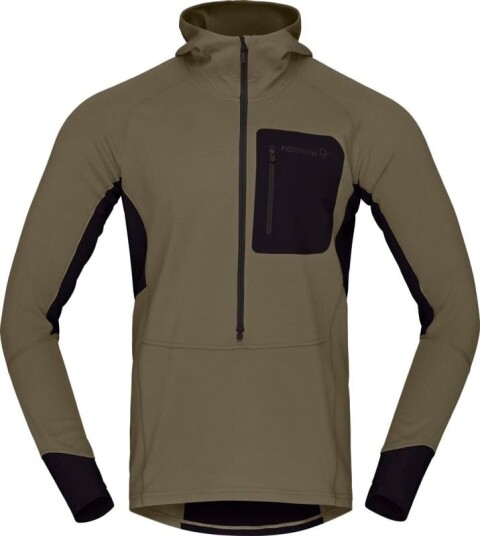Norrøna Men's Senja Warm1 Hood Grønn XL Man