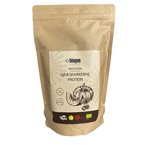 Biogan Gresskarkjerner Protein Vegan Ø 550gram Biogan Gresskarkjerner Protein Vegan Ø 550gram