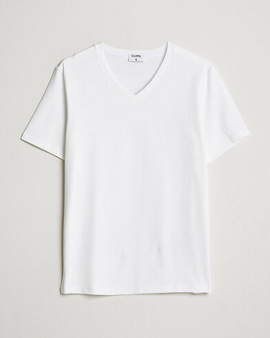 Filippa K Soft Lycra V-Neck Tee White Filippa K Soft Lycra V-Neck Tee White