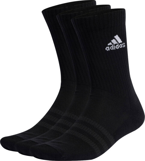 Adidas Cushioned Crew Sokker 3pk Black/White 37 39 Adidas Cushioned Crew Sokker 3pk Black/White 37 39