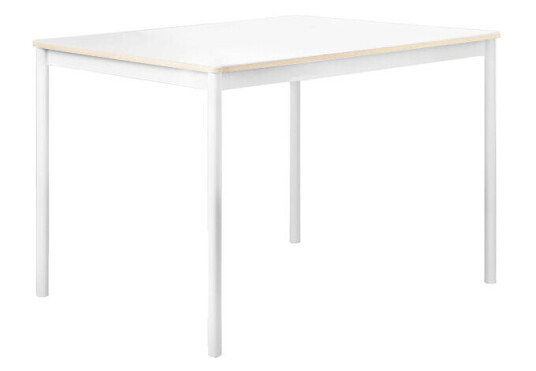 Muuto Base spisebord white, plywoodkant, 140 x 80 cm