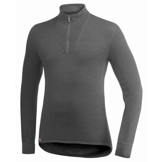 Woolpower Zip Turtleneck 200 Grå XXXL Man Woolpower Zip Turtleneck 200 Grå XXXL Man
