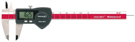 Format Digitalt Skjutmått 200mm, Rektangulärt Djupmått, Ip67