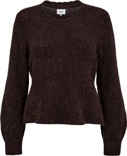 Nümph Nusuri Peplum Pullover BLACK COFFEE M Nümph Nusuri Peplum Pullover BLACK COFFEE M