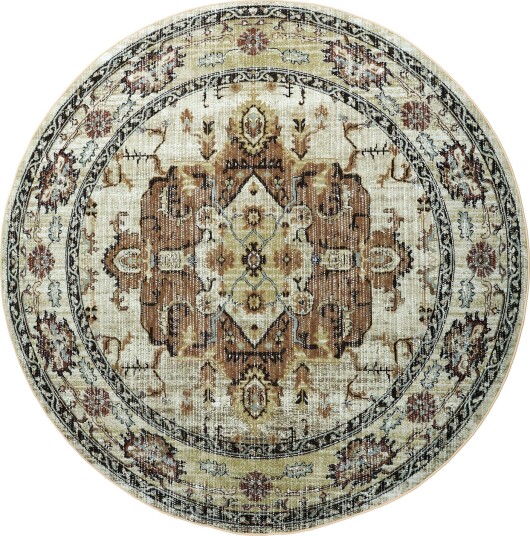 Rundt teppe Siliana beige Størrelse: Ø 160 cm Rundt teppe Siliana beige Størrelse: Ø 160 cm