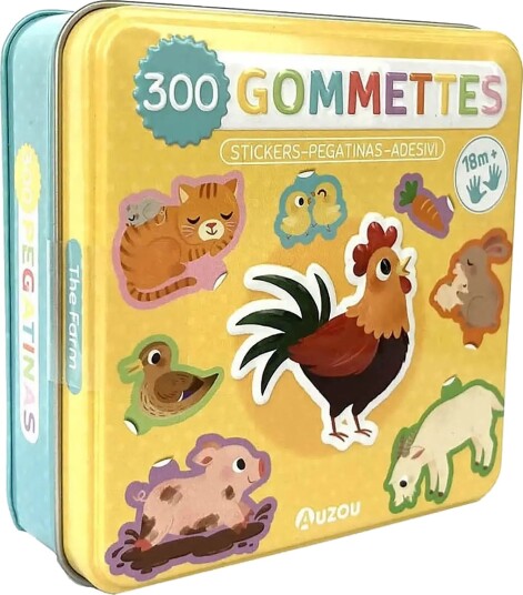 Auzou Stickers In Metallic Box The FarMulti/patterned ONE SIZE