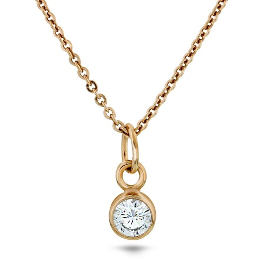 Pan Jewelry, Anheng i 925 rosèforgylt sølv med zirkonia Pan Jewelry, Anheng i 925 rosèforgylt sølv med zirkonia