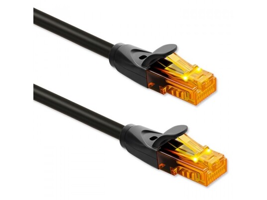 Qoltec Kabelis Patchcord Utp Cat6 2 X Rj 45 High Speed 1Gb/S Pozłacane Styki 25M Juoda 54566 Qoltec Kabelis Patchcord Utp Cat6 2 X Rj 45 High Speed 1Gb/S Pozłacane Styki 25M Juoda 54566