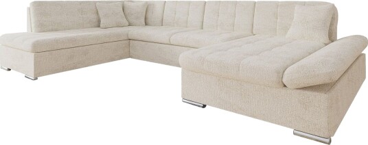 Zumar Sofa med Sjeselong og Divan 4 seter   Beige