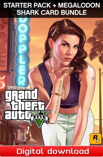 GTA V Premium Online Edition & Megalodon Shark Card Bundle Window