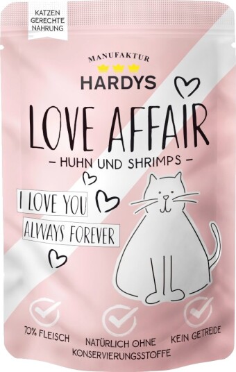 Hardys Love Affair Våtfôr & Reker Kylling 12 X 100 G Hardys Love Affair Våtfôr & Reker Kylling 12 X 100 G