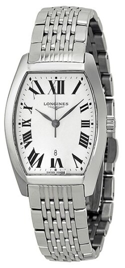 Longines Dameklokke L2.155.4.71.6 Evidenza Hvit/Stål 30.6x26 mm