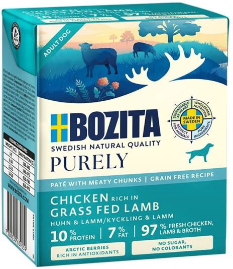 Bozita Purely Paté Lam 370 g Våtfôr til Hund