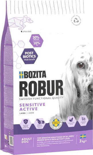 Bozita Robur Sensitive Grain Free Active Lam Sparepakke 2 X 3 kg Bozita Robur Sensitive Grain Free Active Lam Sparepakke 2 X 3 kg