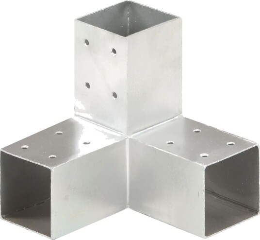 Stolpesko Y form galvanisert metall 71x71 mm