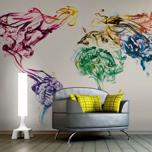 Fototapet Dancing Smoke Trails 450x270 - Artgeist sp. z o. o.