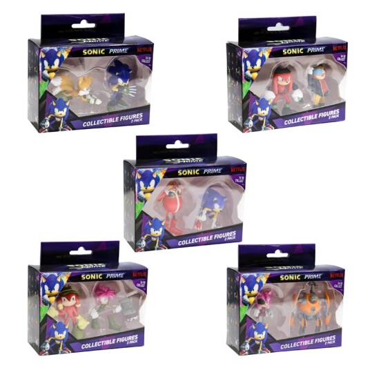 Sonic Prime S1 Samlefigur 2-pakning 6,5cm (assortert)
