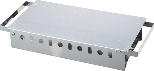 PULSIVA Tallerkenvarmer Polso; 38.5x17.5x6 cm (LxBxH); Sølvfarge; Rektangulær