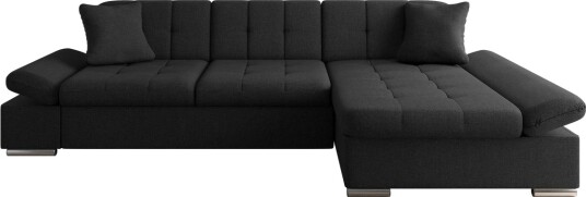 Djerra Sofa med Divan 3 seter   Svart