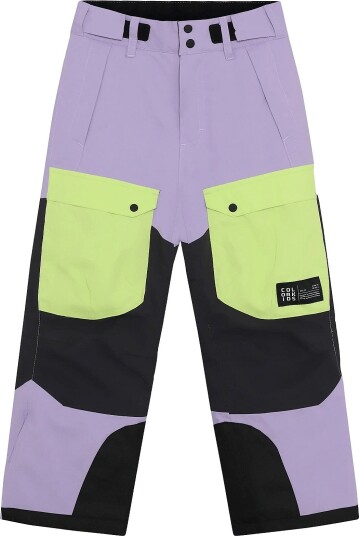 Color Kids Jr. Ski Pants   Colorblock   Purple ROSE   152