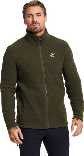 Revolutionrace Herre Overdeler Fleece & midlayers Moss Pile Fleece Jacket Herre Forest Night L