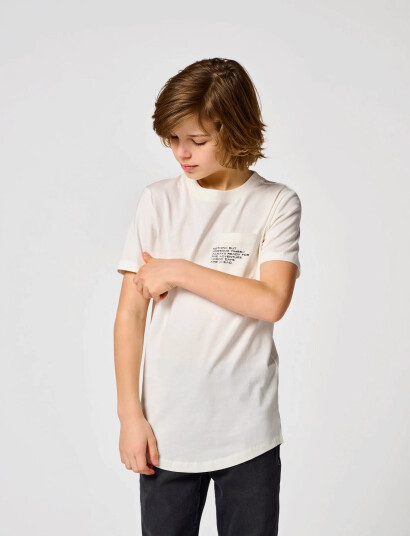 Kids Only Kobmarinus S/S Tee Print Box Jrs Noos White 122/128 Kids Only Kobmarinus S/S Tee Print Box Jrs Noos White 122/128