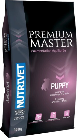 Nutrivet Tørrfôr Puppy Premium Master Med Kylling 15 kg Nutrivet Tørrfôr Puppy Premium Master Med Kylling 15 kg