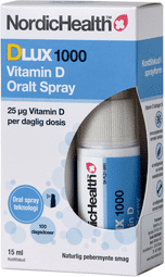 NordicHealth Dlux 1000 D vitaminspray 15 ml.
