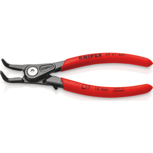 Knipex 49 41 A01 Låseringtang i Kromvanadiumstål, Rød, 130 mm