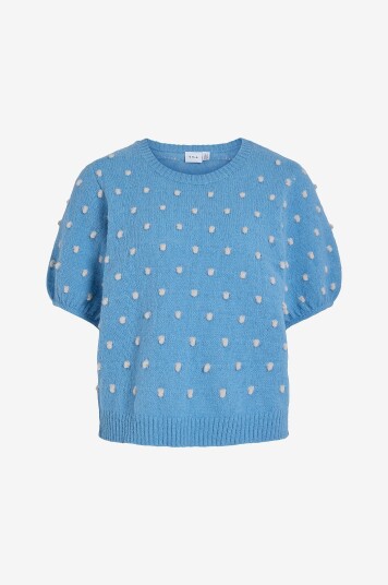 Vila Topp viDottie 2/4 Sleeve Knit Blå