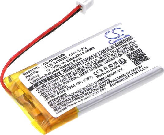 Batteri til Plantronics 64327 / 64399 / HL10 mfl