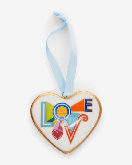 Jonathan Adler Ornament Peace&Love 2025