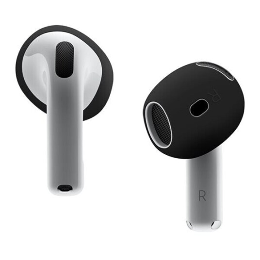 Silikonskall for Apple AirPods 4   Svart