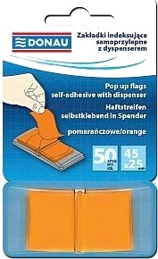 Indeksfaner Med Dispenser Donau Pp 45X25 Mm 50 Stk Oransje 7558001Pl 07