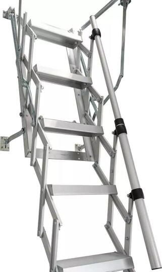 Dolle Teleskopisk Gelender Vario 12 13 ,14 trinn-Hullmål lengde: 120 - 160 cm