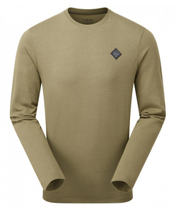 Rab Basecamp Logo Badge Ls Tee Lkh Light Khaki XL