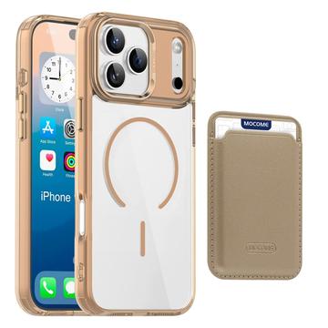 iPhone 17 Pro MagSafe deksel med kortholder   Ørkengull/Gjennomsiktig
